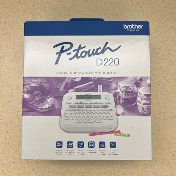 COPY - NWT Brand New In Box Brother P-Touch Label Maker D220 White - Picture 5 of 8